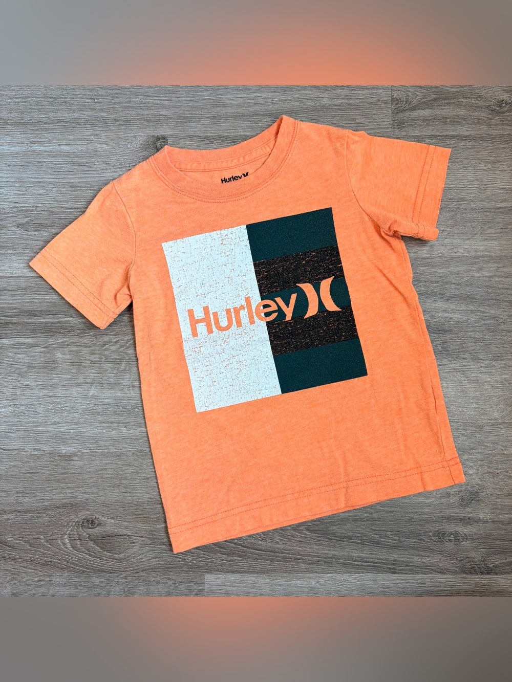 Hurley boys orange shirt